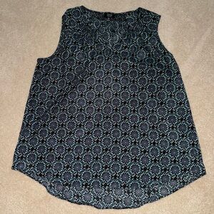 Women's Sleeveless Patterned Blouse
